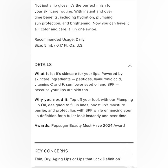 Tu Rodan + Fields Lip Plumping Oil with Sunscreen Pink Rose Color - Picture 4 of 5